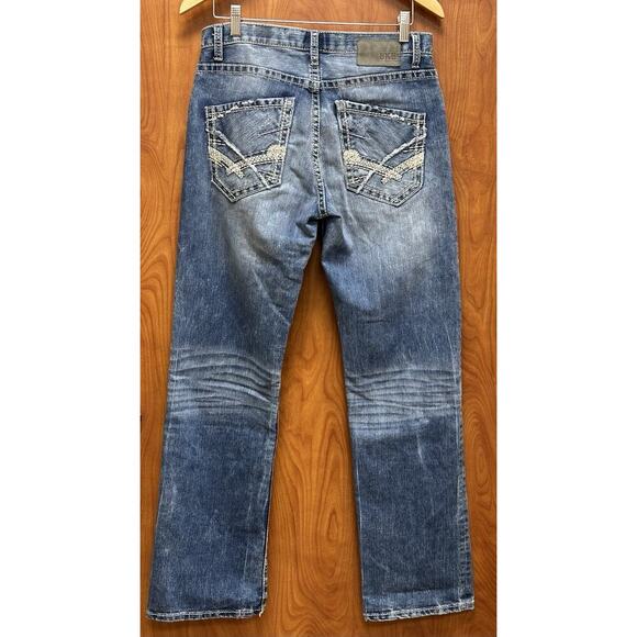 Buckle Men's Straight Jeans - Blue - Picture 6 of 13